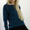 Pulli "fein und lässig" blaumelliert